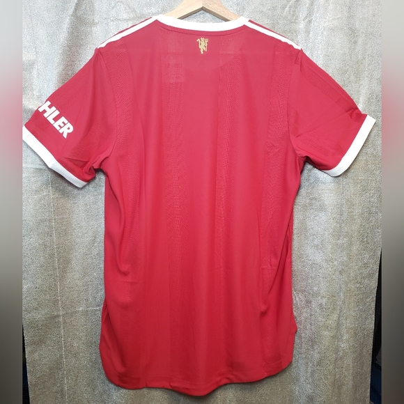 Manchester United Authentic Adidas Soccer Jersey 2021-22 Home Men’s S H31090 - Picture 6 of 7